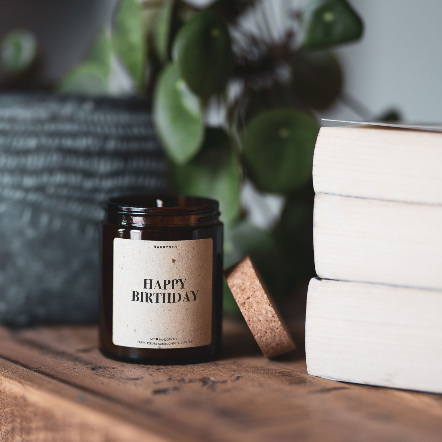 Candela Profumata “Buon compleanno!” Happysoy – Idea Regalo Compleanno per Amici e Famiglia (322 g) - immagine 4