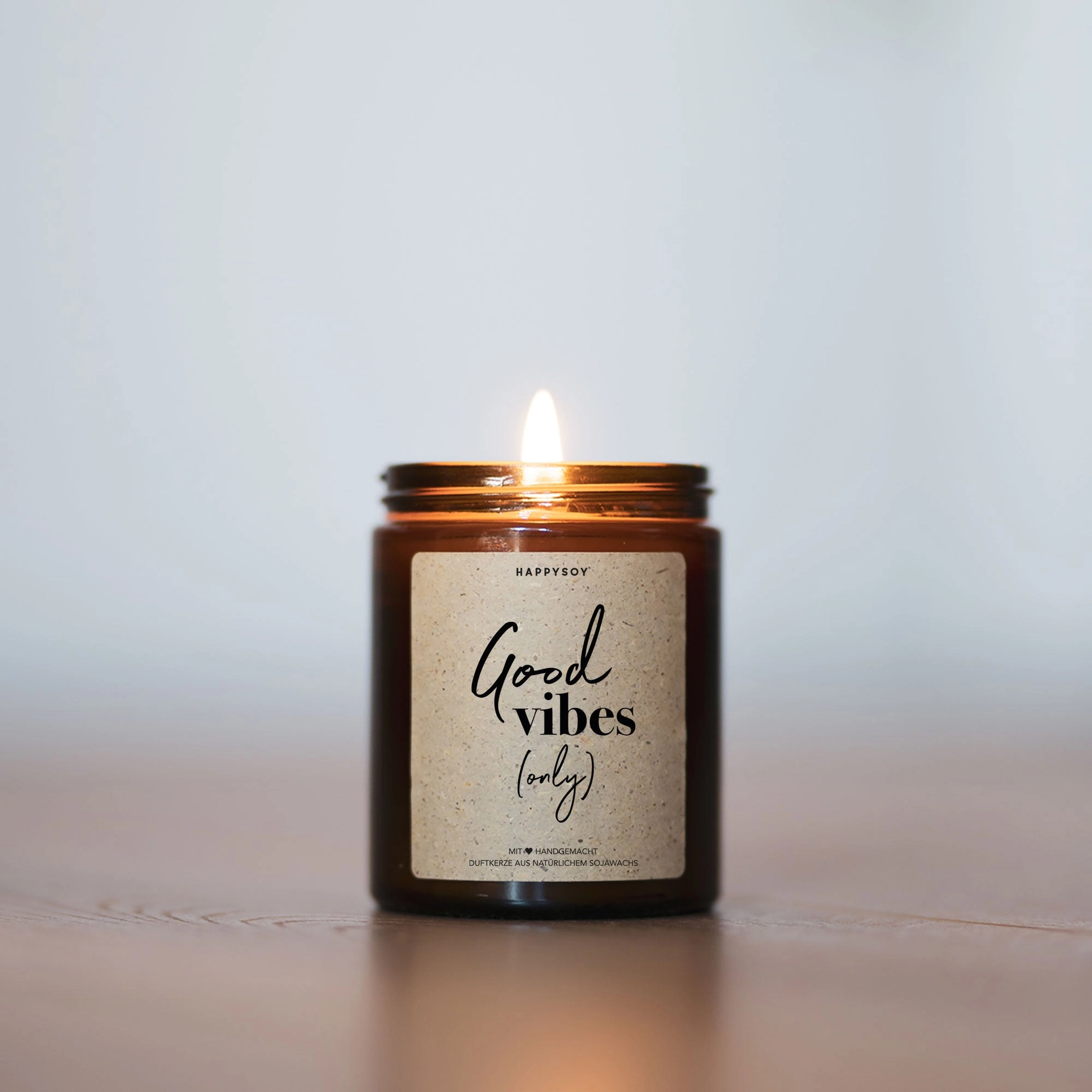 Candela Profumata “Solo buone vibrazioni” – Candela Rilassante per Casa o Regalo, Atmosfera Accogliente (322 g) - immagine 6