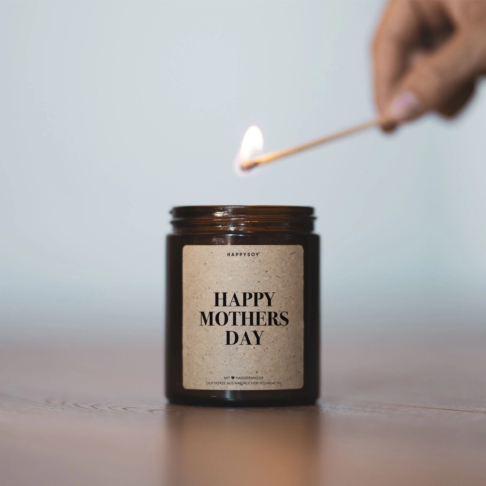 Candela Profumata “Felice Festa della Mamma” Happysoy – Idea Regalo, Prodotta in Germania, 322 g - immagine 4