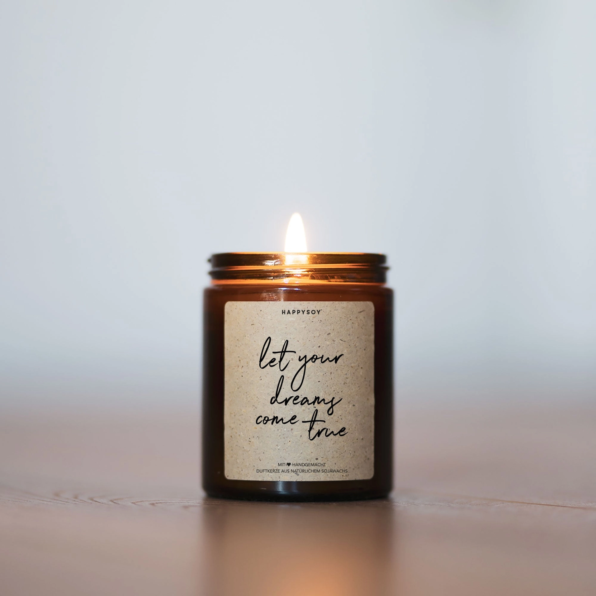 Candela Profumata Motivazionale “Lascia che i tuoi sogni si avverino” Idea Regalo Ispirazionale, 322 Gr. - immagine 5