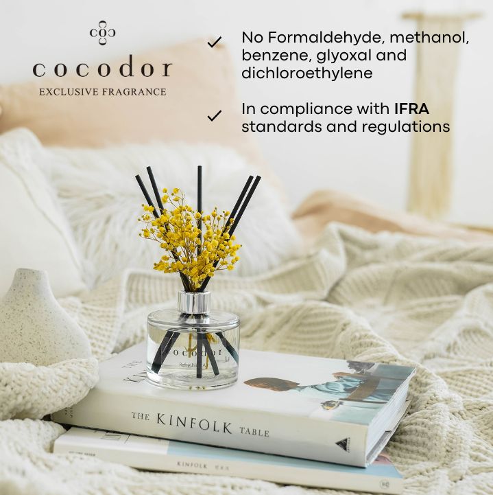 Cocodor Pure Cotton Diffusore 120 ml – Profumatore per Ambiente Effetto Cotone Pulito e Biancheria Fresca - immagine 4