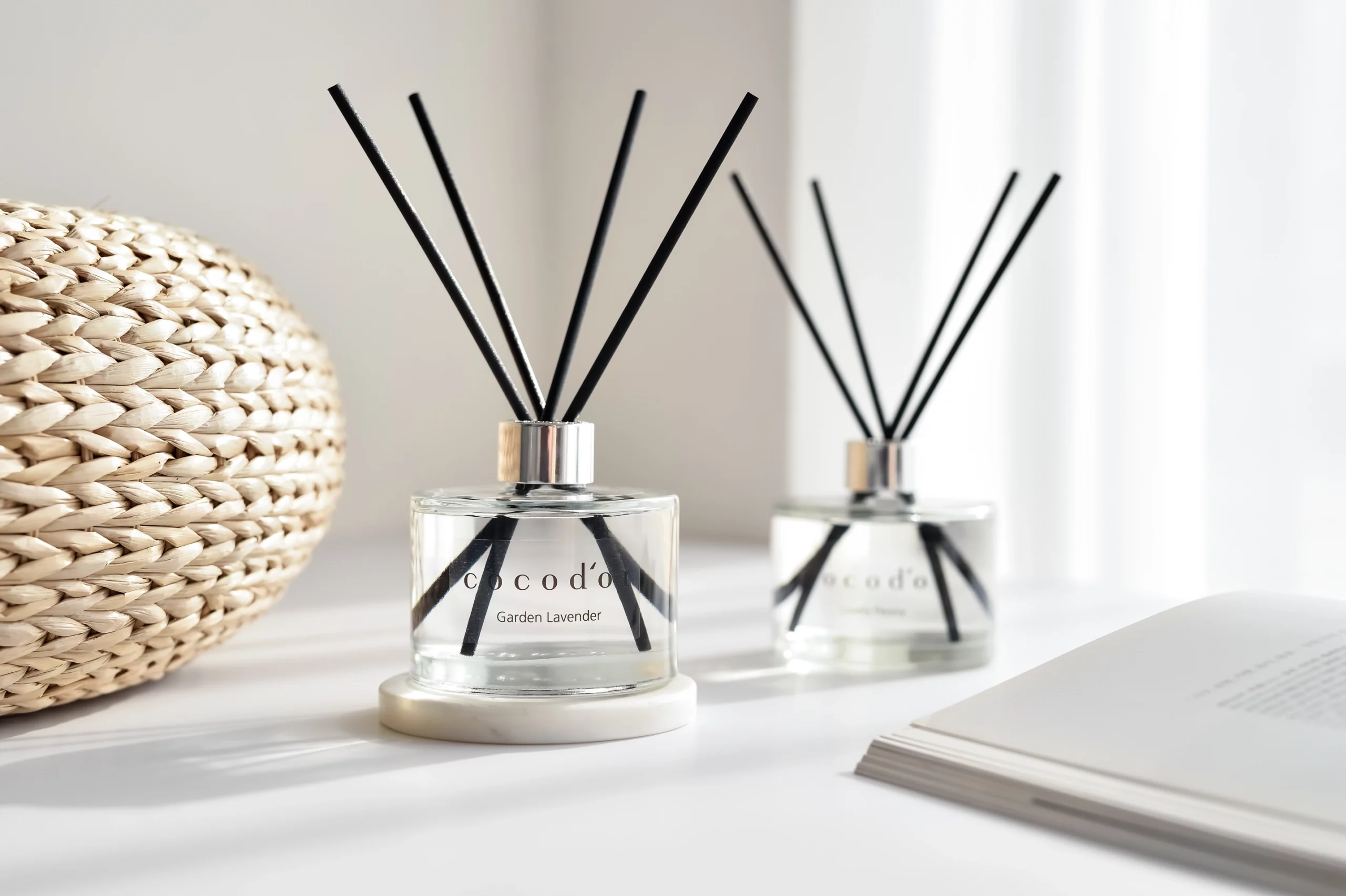 Cocodor Signature Diffusore a Bastoncini 200 ml Profumo di Rosa – Profumatore per Ambiente con Rose Centifolie di Grasse, Musk e Bastoncini Neri in Rattan - immagine 5