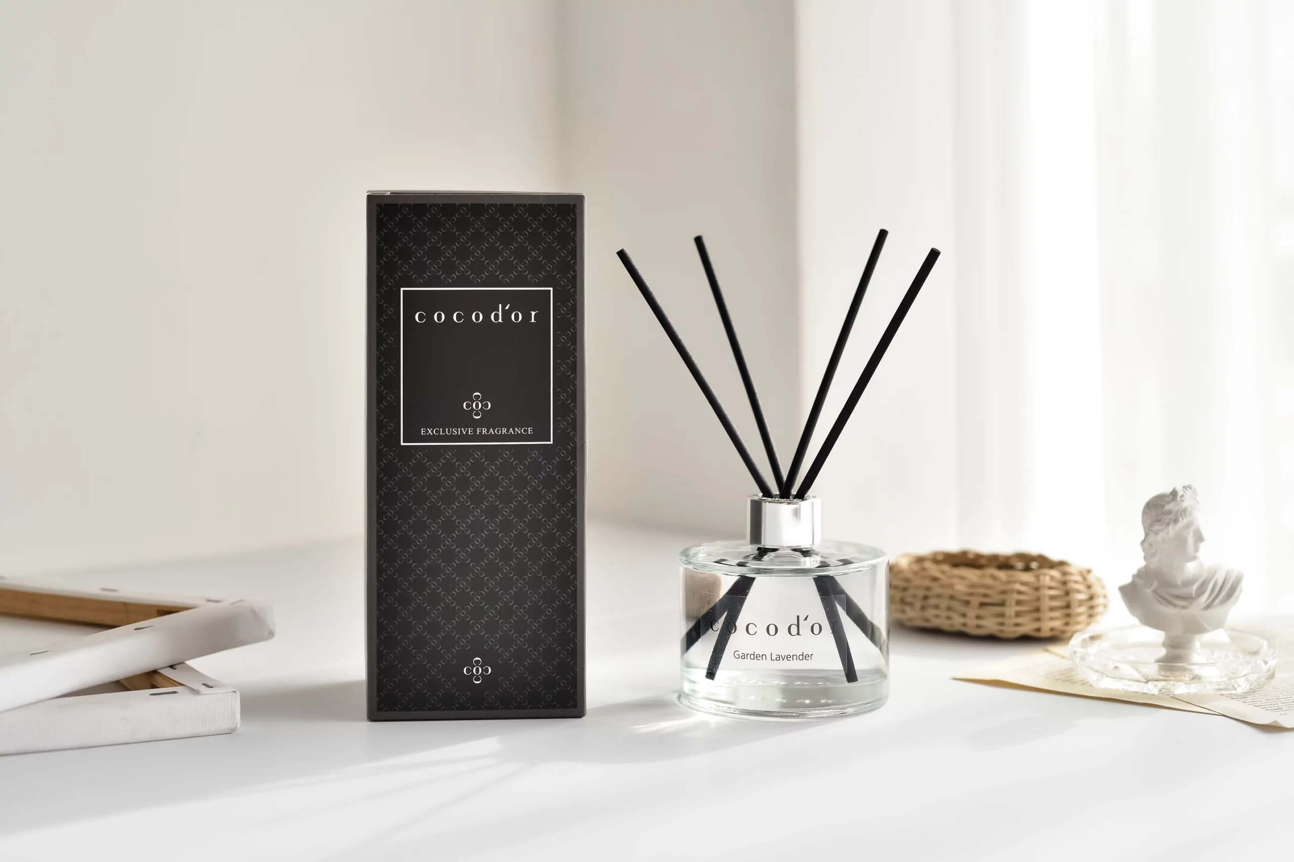 Cocodor Signature Diffusore a Bastoncini 200 ml Profumo di Rosa – Profumatore per Ambiente con Rose Centifolie di Grasse, Musk e Bastoncini Neri in Rattan - immagine 8