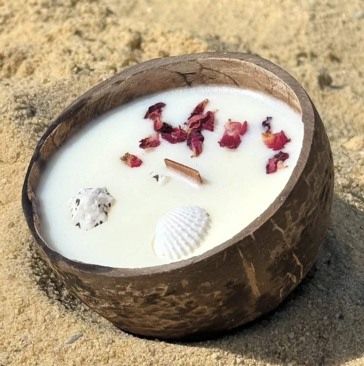 Candela In Cocco Che Diventa Pianta Fiore Di Tiaré Con Kit Semi