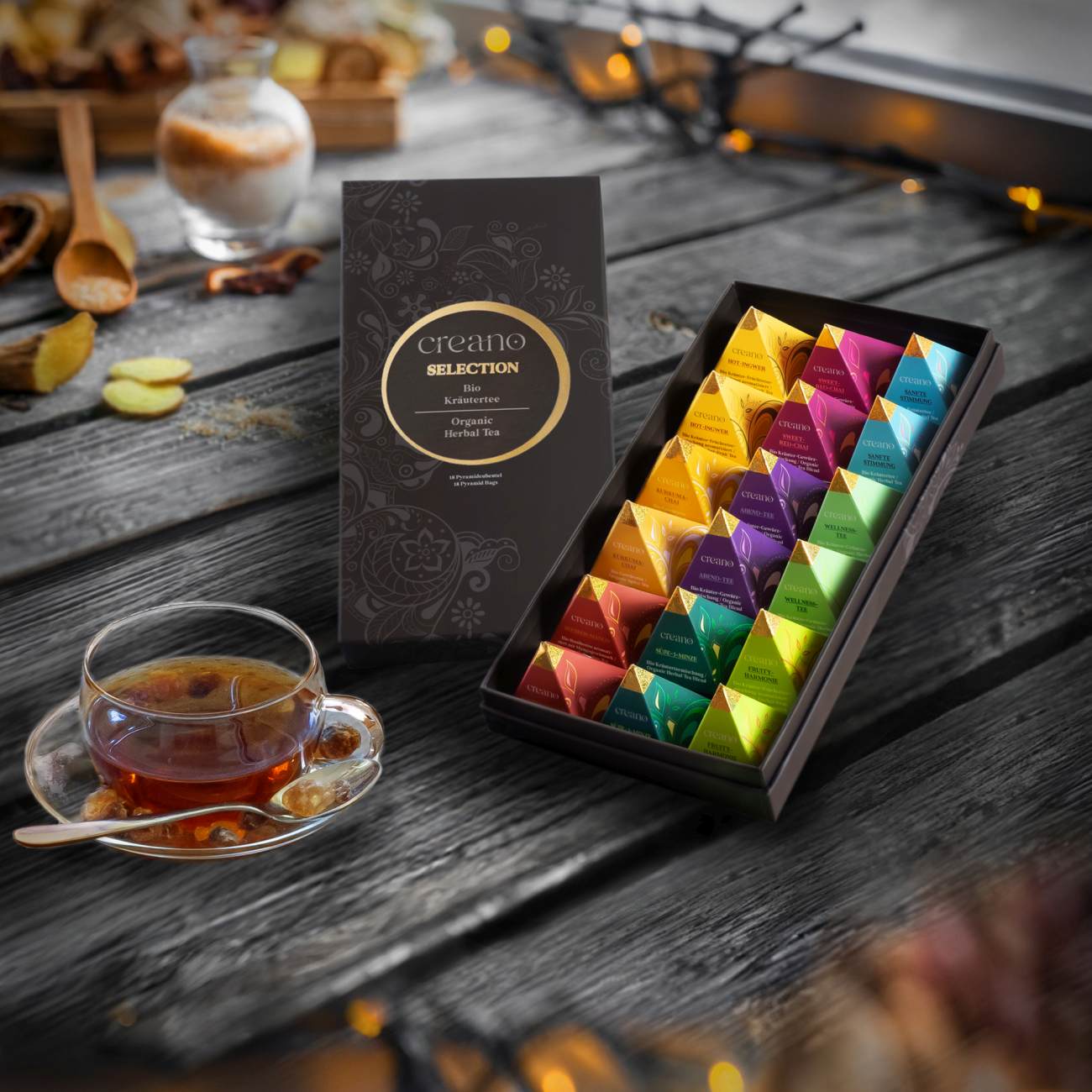 Set Regalo Tisane Bio Creano 18 Bustine Piramidali 45 G - immagine 4