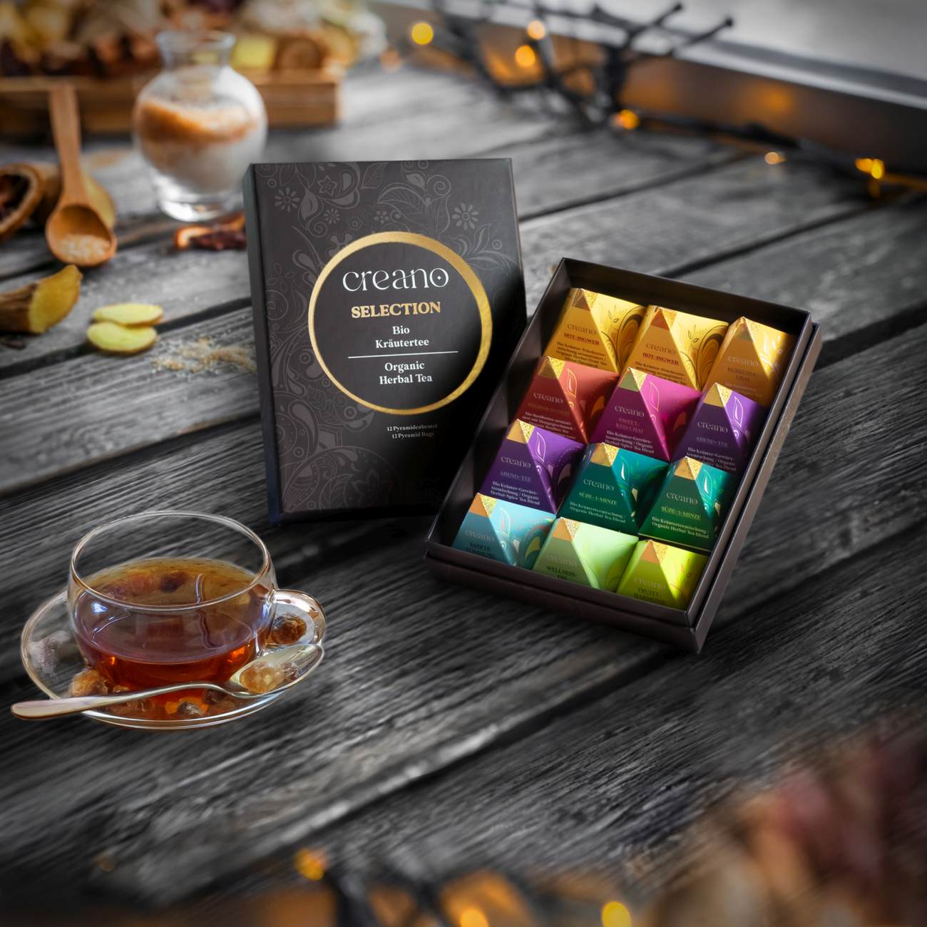 Set Tisane Bio Creano 12 Bustine Piramidali 30 G - immagine 3