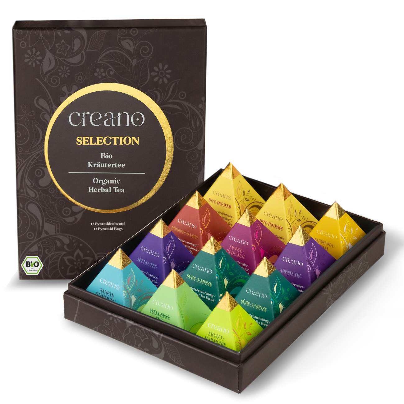 Set Tisane Bio Creano 12 Bustine Piramidali 30 G