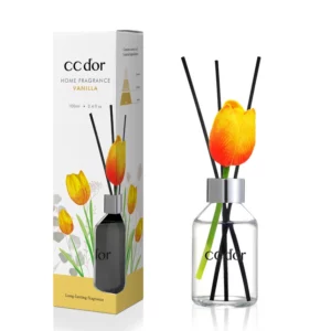 Diffusore a canne floreale CCDOR - Fragranza alla vaniglia 100ml