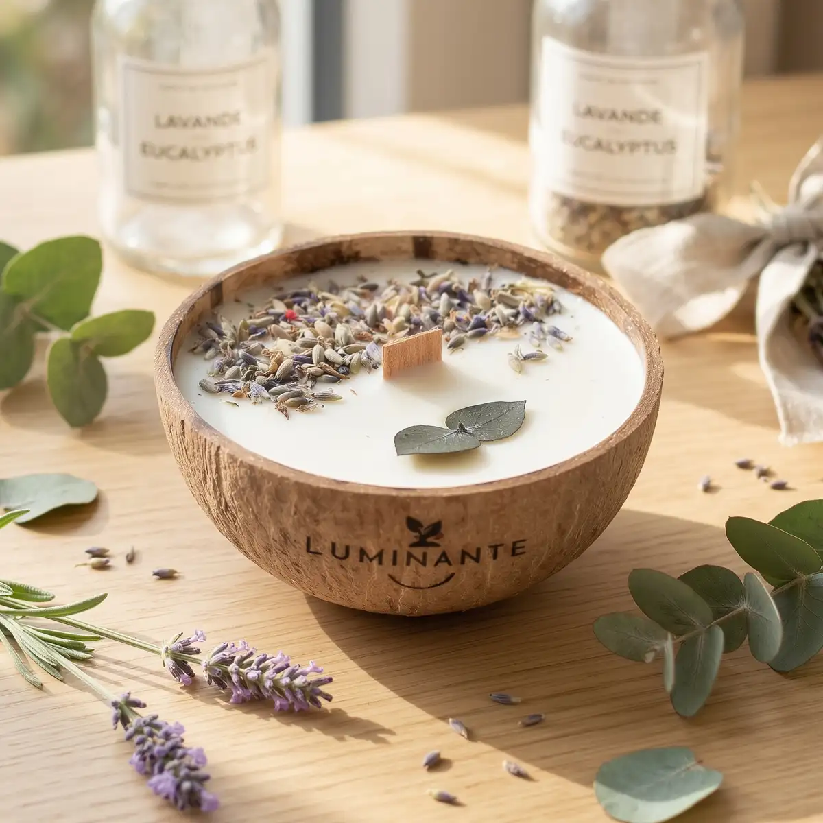 La candela che diventa pianta - Cocco, eucalipto e lavanda - immagine 7
