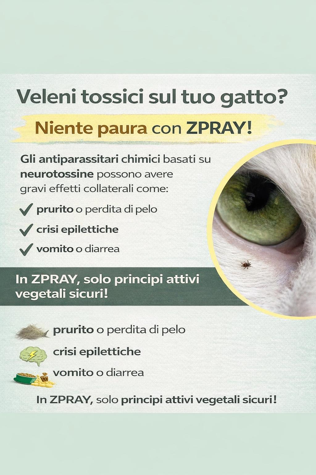 Zpot-on per gatti contro zecche, pulci, acari e zanzare - immagine 4