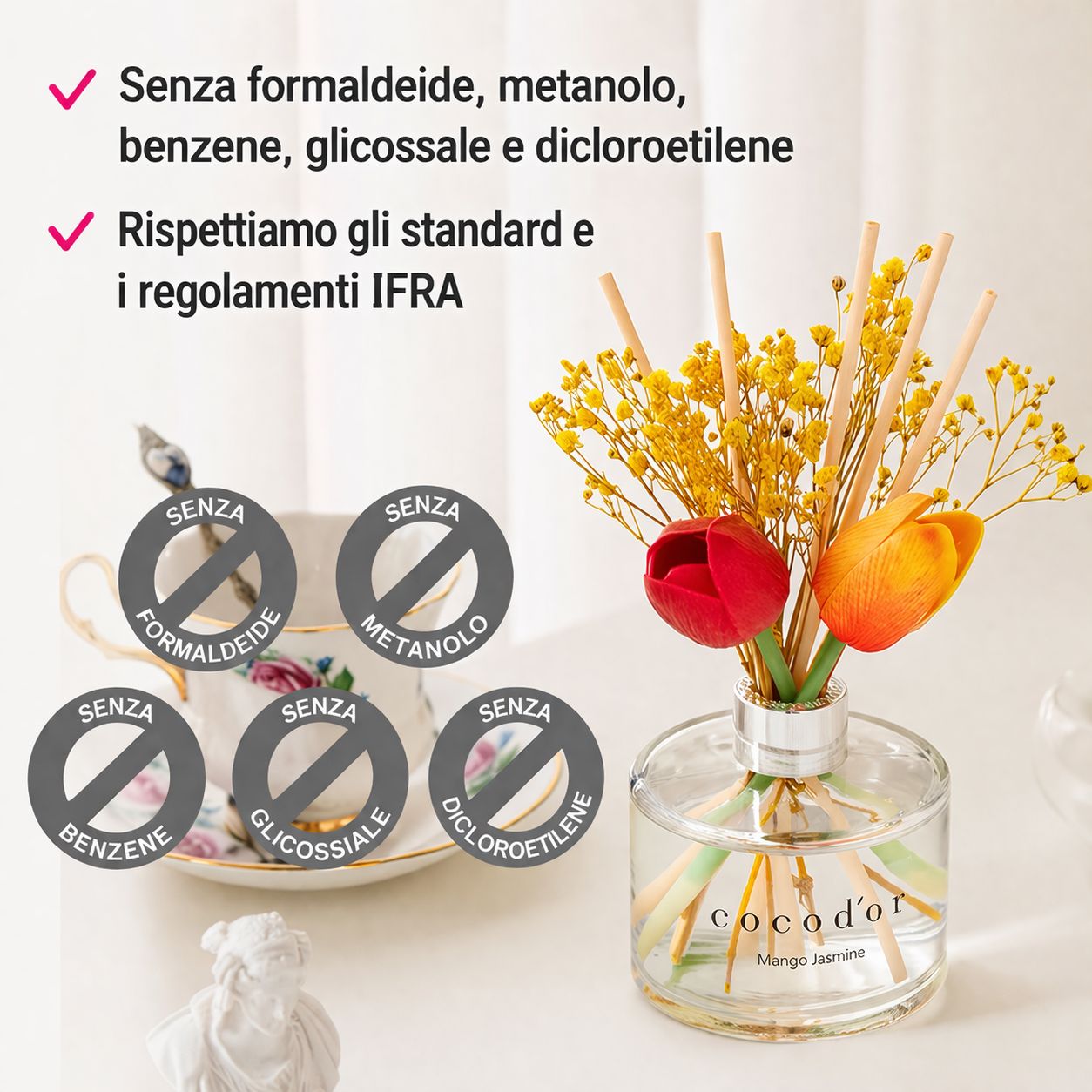 Diffusore Cocodor Tulip 120ml (4.0oz) Fragranza April Breeze - immagine 4