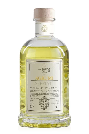 Fragranza Ambiente Agrumi Speziati – Logevy Firenze 1965 (250ml, 500ml, 1000ml, 3000ml)
