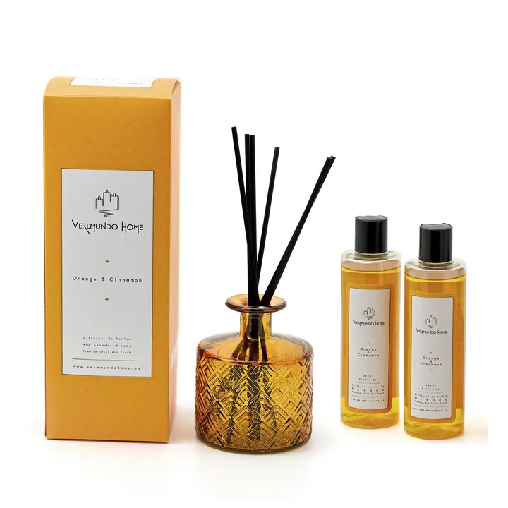 Diffusore Aromatico Biologico - Arancia e Cannella -500 ml - immagine 2