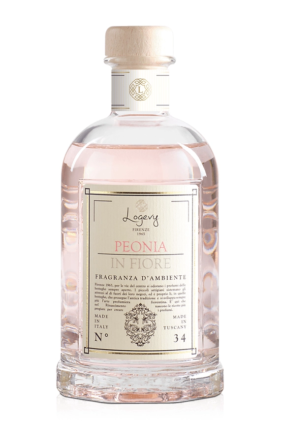 Fragranza Ambiente Peonia in Fiore – Logevy Firenze 1965 (100ml, 250ml, 500ml, 1000ml, 3000ml) - immagine 2
